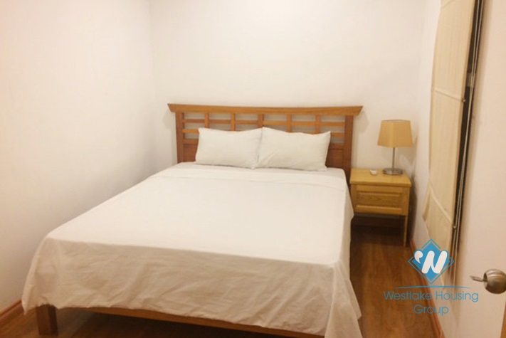 Lake view apartment with 2 bedrooms for rent in Kim ma area, Ba Dinh district. 